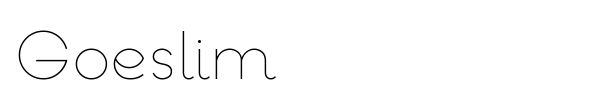 Goeslim font preview